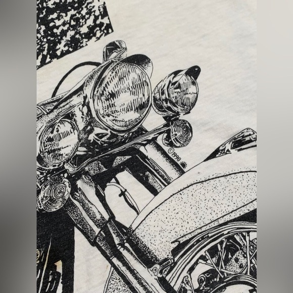 Vintage Rolling Thunder All Over Print T Shirt - Picture 2 of 5
